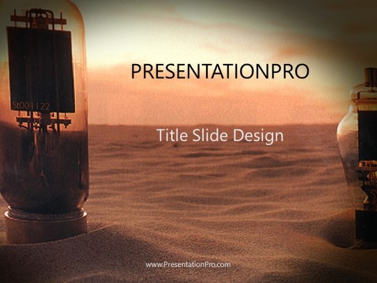 Goldenage PowerPoint Template title slide design