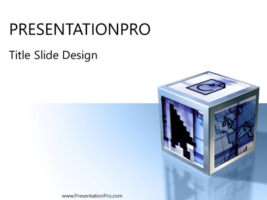 Hightcube02 PowerPoint Template title slide design
