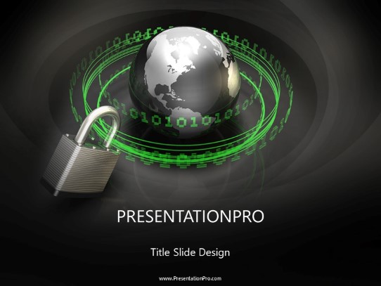 Internet Security PowerPoint Template title slide design