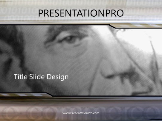 Linkin PowerPoint Template title slide design
