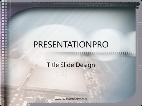 Littlecircs PowerPoint Template title slide design