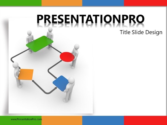 Network Team PowerPoint Template title slide design