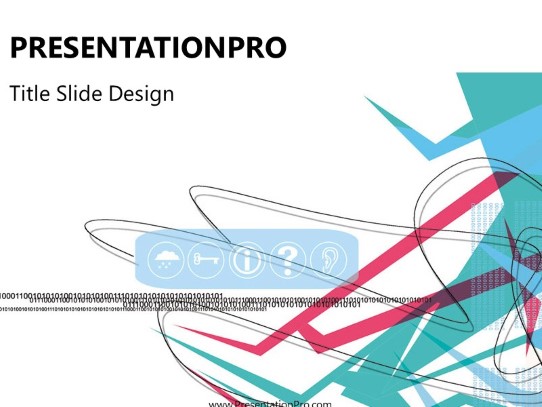 Online13 PowerPoint Template title slide design