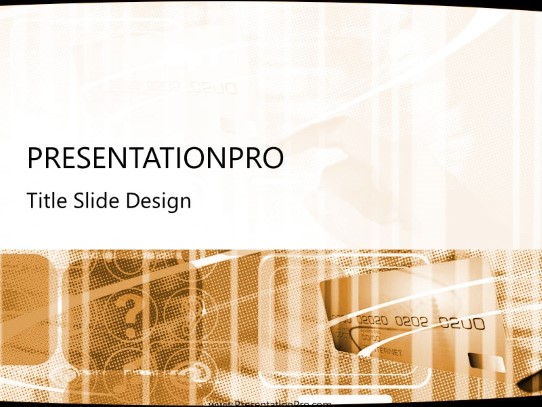 Online17 Orange PowerPoint Template title slide design
