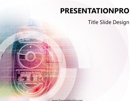Online22 PowerPoint Template title slide design