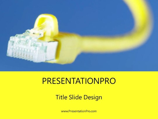 Plug It In 2 PowerPoint Template title slide design