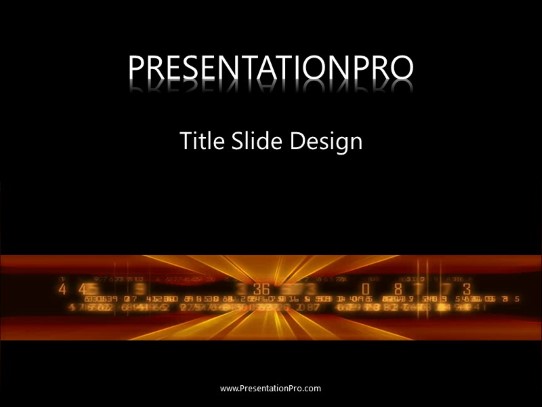 Tech 0922 PowerPoint Template title slide design