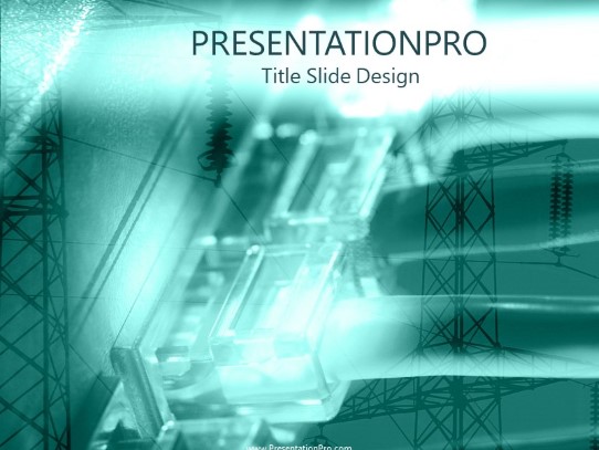 Comport Teal PowerPoint Template title slide design