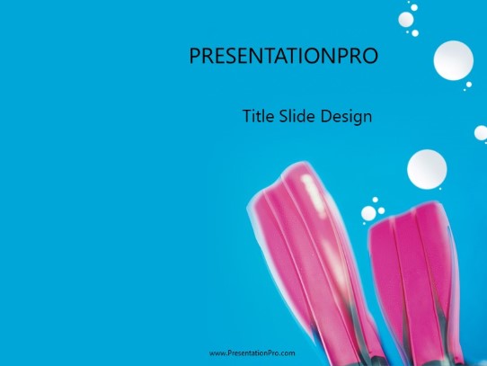 Blue Bubbly PowerPoint Template title slide design