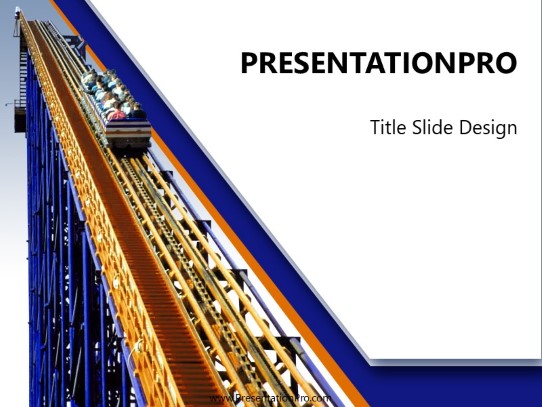 Rollercoaster Ob PowerPoint Template title slide design