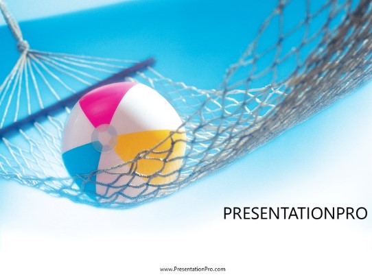Swinging Ball PowerPoint Template title slide design