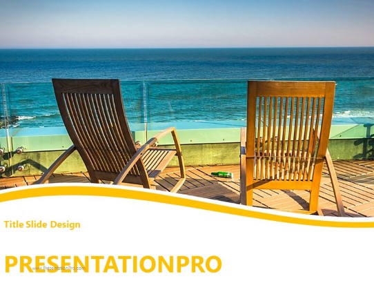 Vacation Getaway PowerPoint Template title slide design