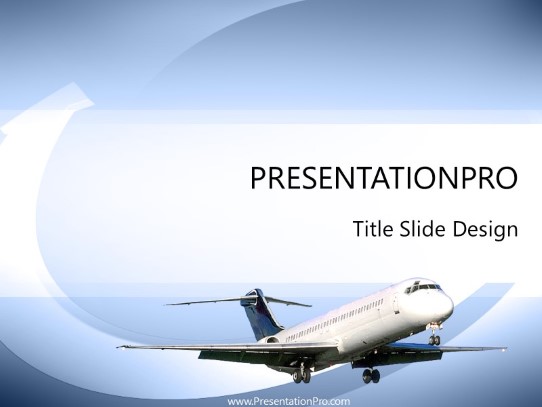 Aircraft PowerPoint Template title slide design