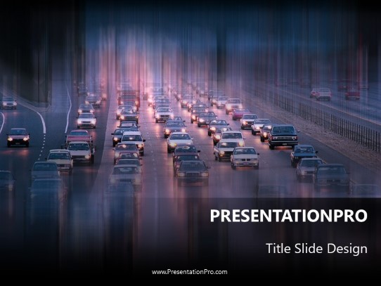 Night Jam PowerPoint Template title slide design