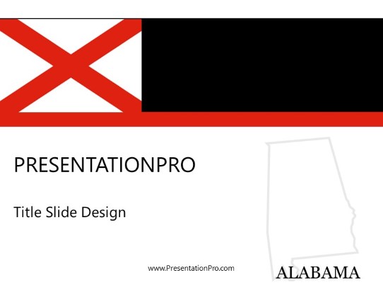 Alabama PowerPoint Template title slide design