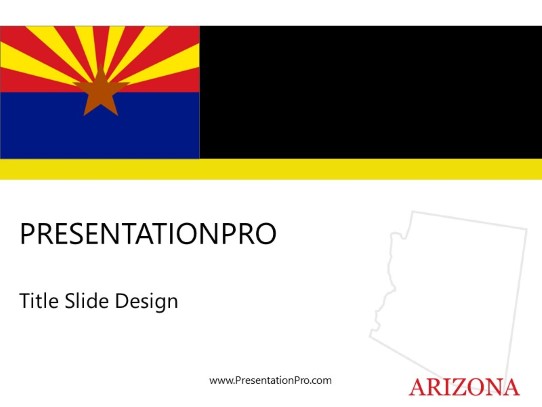 Arizona PowerPoint Template title slide design