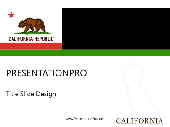 California PowerPoint Template title slide design