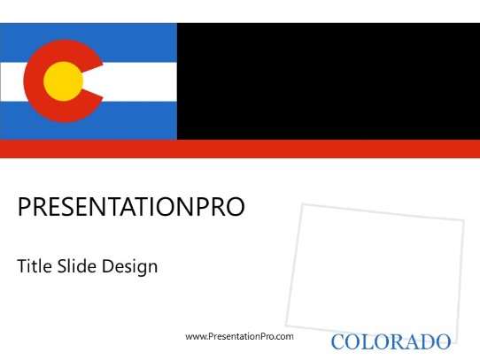 Colorado PowerPoint Template title slide design