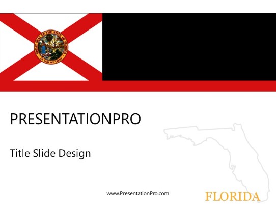 Florida PowerPoint Template title slide design