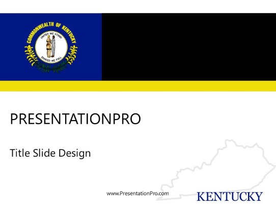 Kentucky PowerPoint Template title slide design