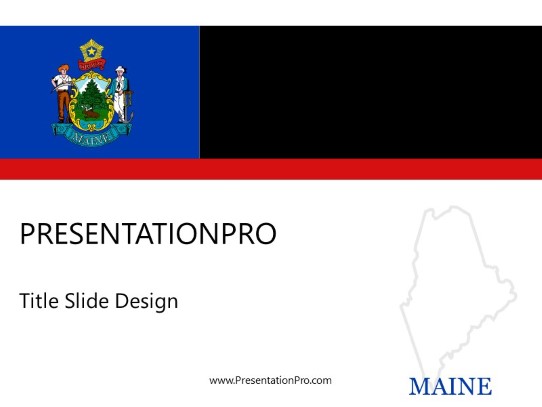Maine PowerPoint Template title slide design