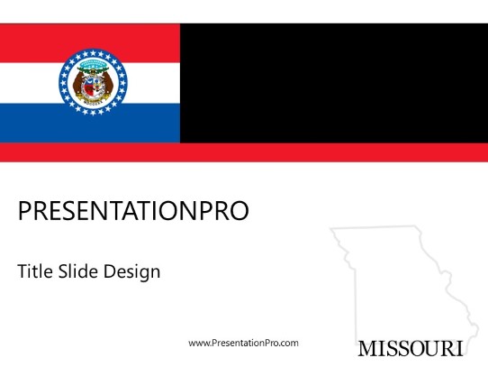 Missouri PowerPoint Template title slide design