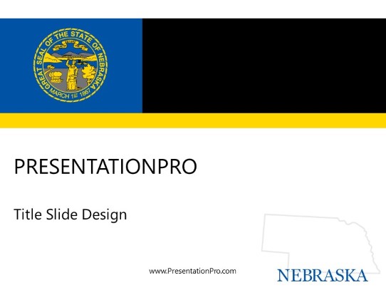 Nebraska PowerPoint Template title slide design