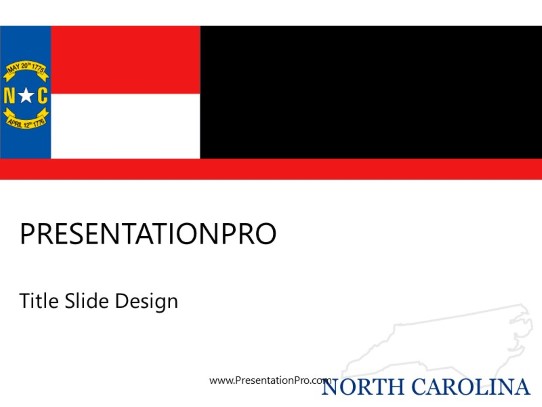 North Carolina PowerPoint Template title slide design