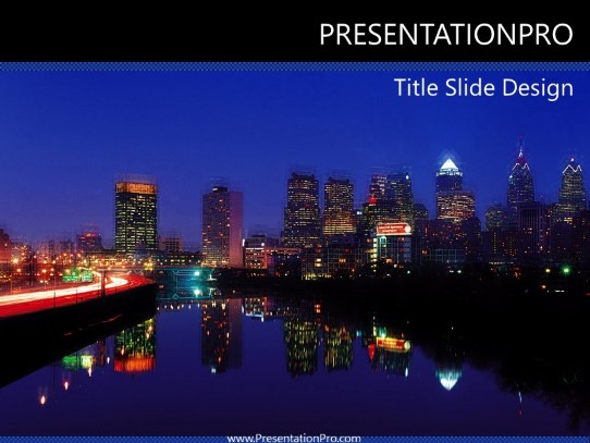Philly01 PowerPoint Template title slide design