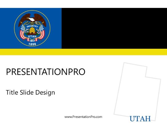 Utah PowerPoint Template title slide design