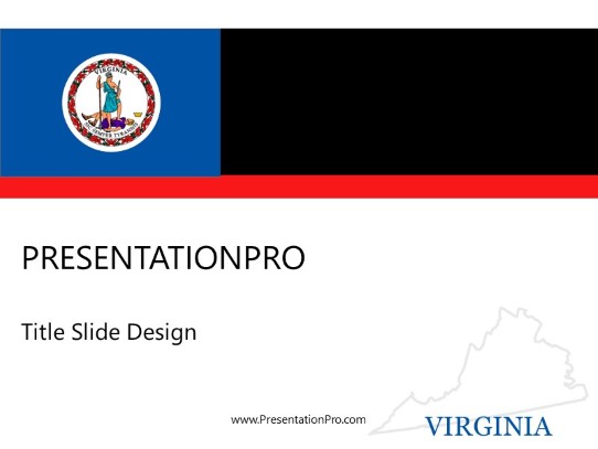 Virginia PowerPoint Template title slide design