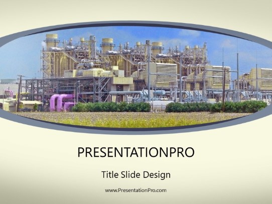 Power Plant PowerPoint Template title slide design