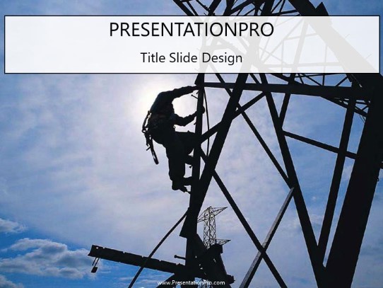 Utility07 PowerPoint Template title slide design