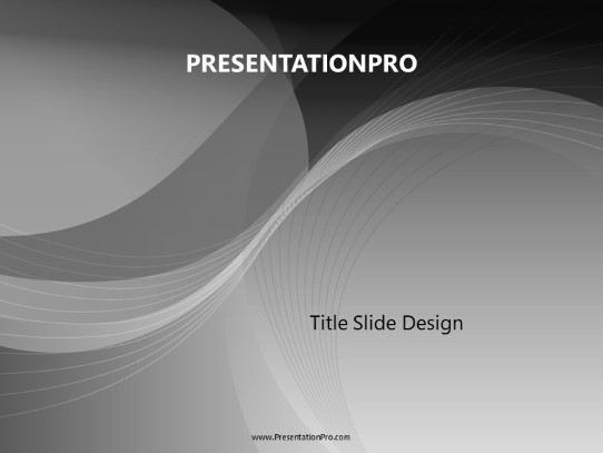 Abstract Gray PowerPoint Template title slide design