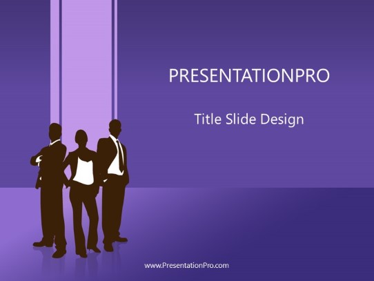 Business 01 Purple PowerPoint Template title slide design