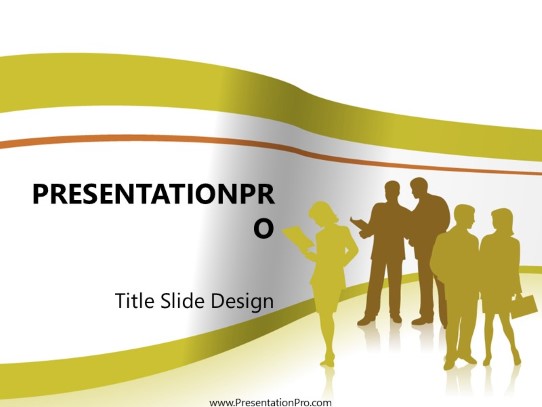 Business 03 Yellow PowerPoint Template title slide design