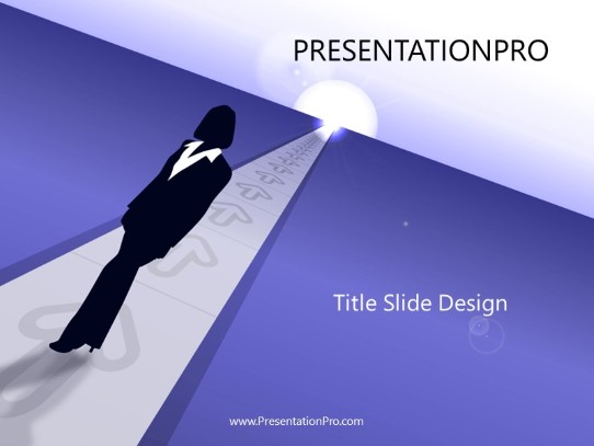 Business 04 Blue PowerPoint Template title slide design
