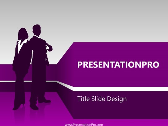 Business 07 Purple PowerPoint Template title slide design