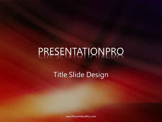 Gentle Light PowerPoint Template title slide design