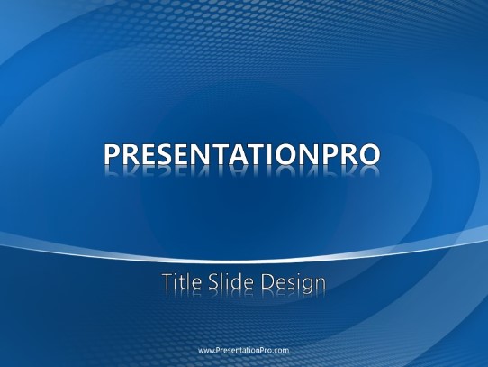 Oval Arcs PowerPoint Template title slide design