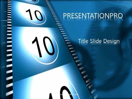 Countdown Sd PowerPoint Template title slide design