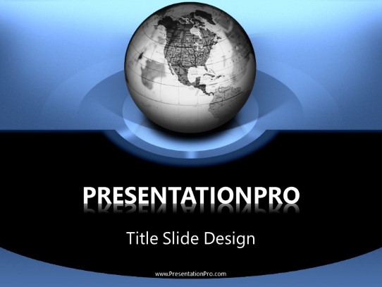 Global Circles PowerPoint Template title slide design