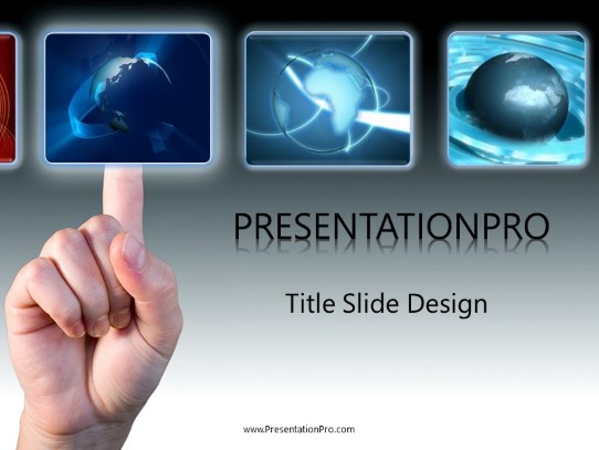 Global Selection PowerPoint Template title slide design