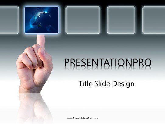 Global Selection B PowerPoint Template title slide design