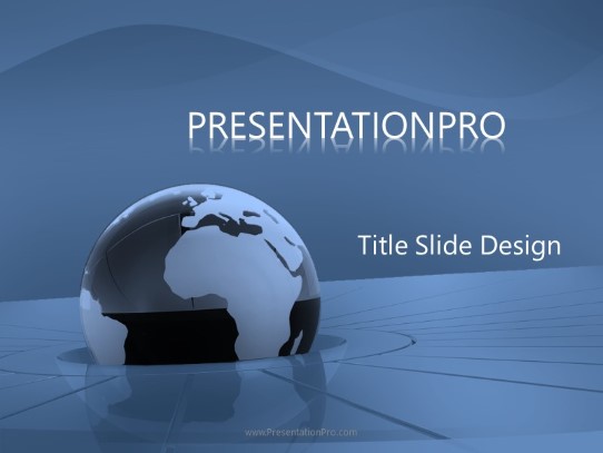 High Tech Global PowerPoint Template title slide design