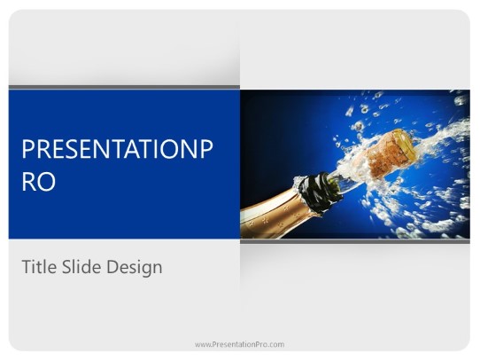 Special Occasion Celebration PowerPoint Template title slide design
