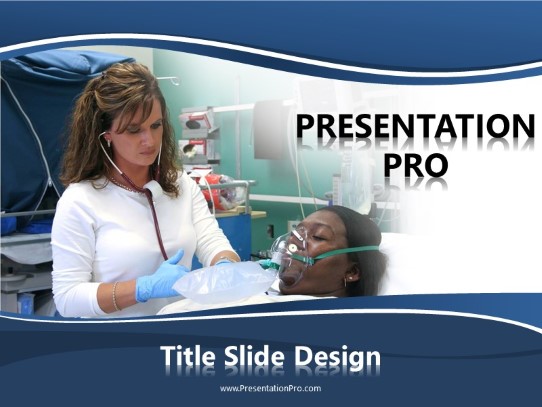 Medical Help PowerPoint Template title slide design