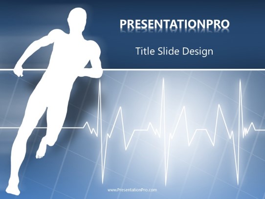 Raising The Pulse PowerPoint Template title slide design