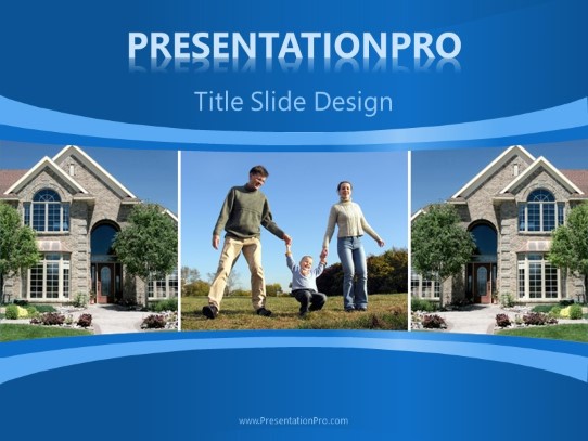 Moving In PowerPoint Template title slide design