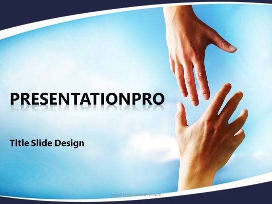 Religion Reach PowerPoint Template title slide design